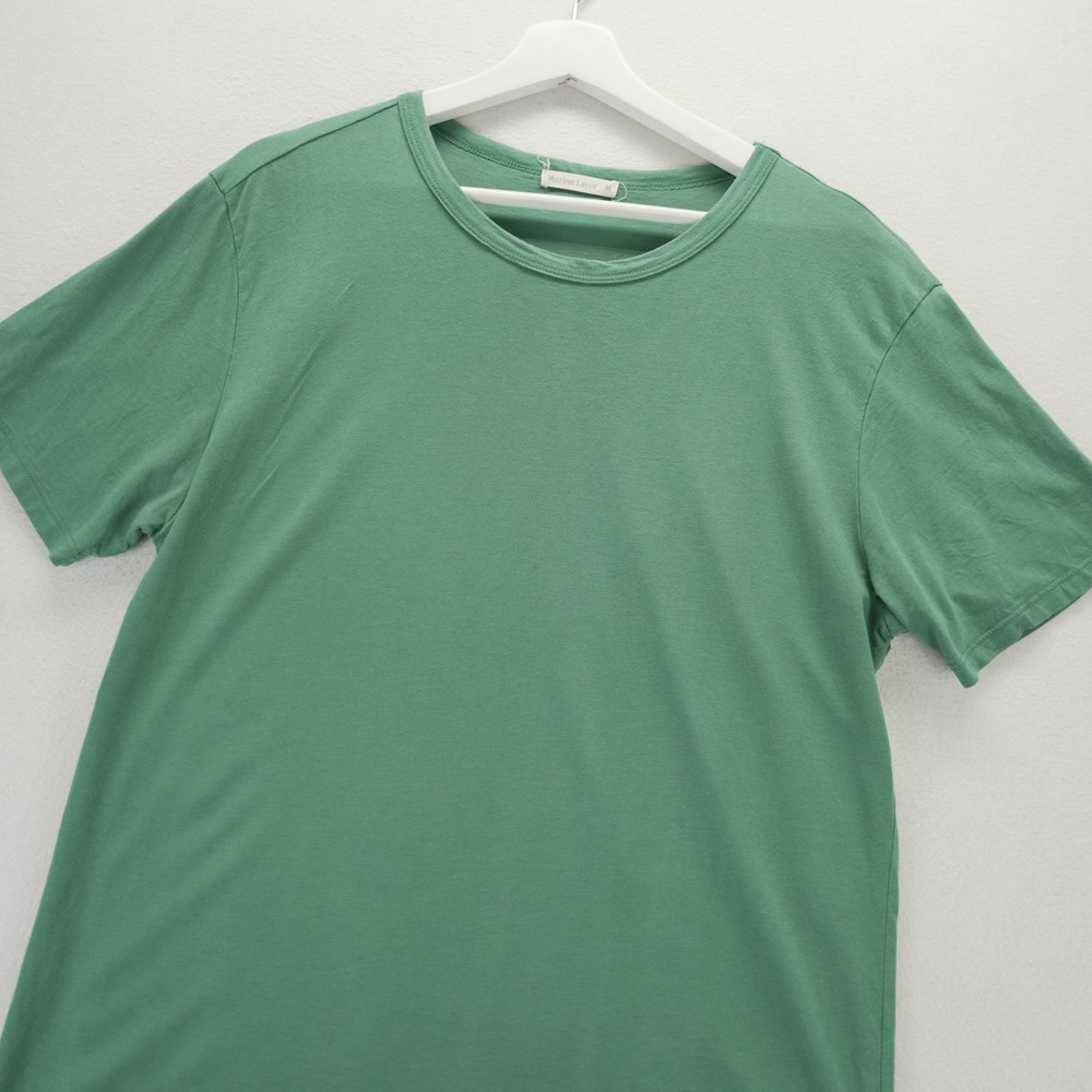 Marine Layer Mens Green Supima Cotton Micro Modal Short Sleeve T-Shirt Size M